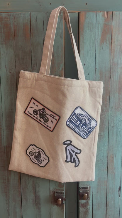 Handmade Canvas Bag - “Storyline”